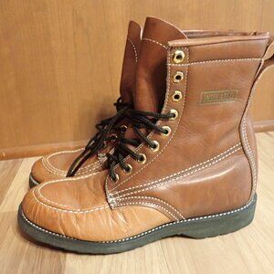 Vintage Men's Thom McCan Leather Boots Size 7E Made in USA Combat Rugged Nr Mint